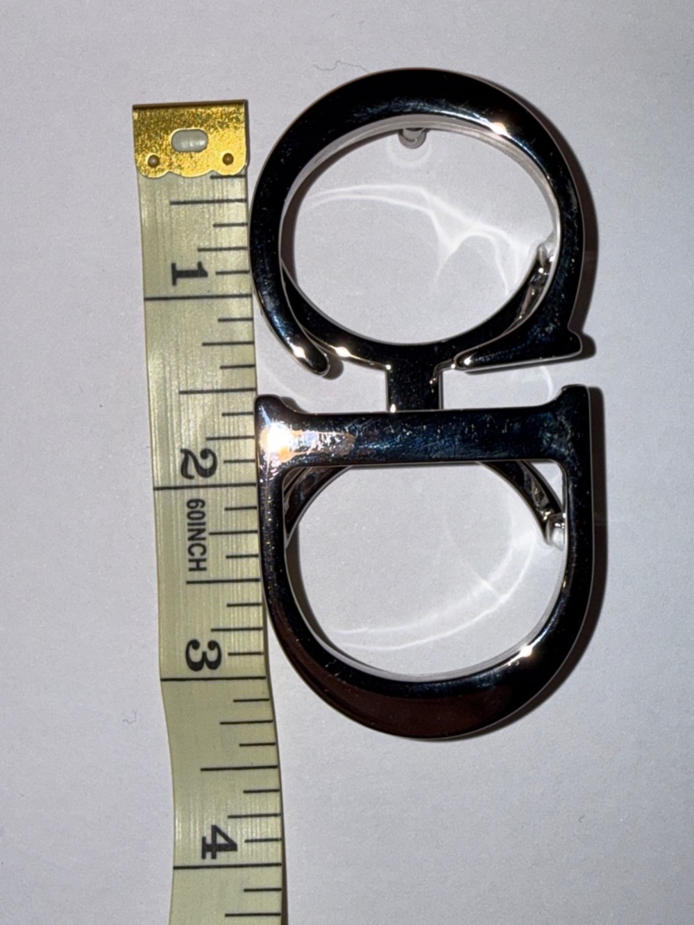 Christian Dior reversible belt with silver CD buckle - Picture 12 of 16